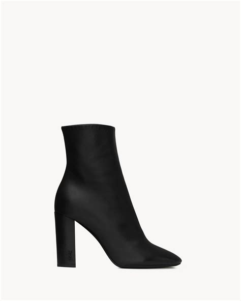 loulou 70 ankle ysl|SAINT LAURENT Lou leather ankle boots .